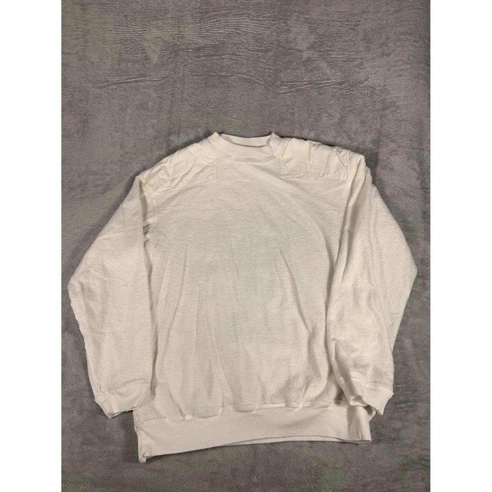 Vtg 90s Hard Tail Sweatshirt Mens L White Crew Neck Long Sleeve